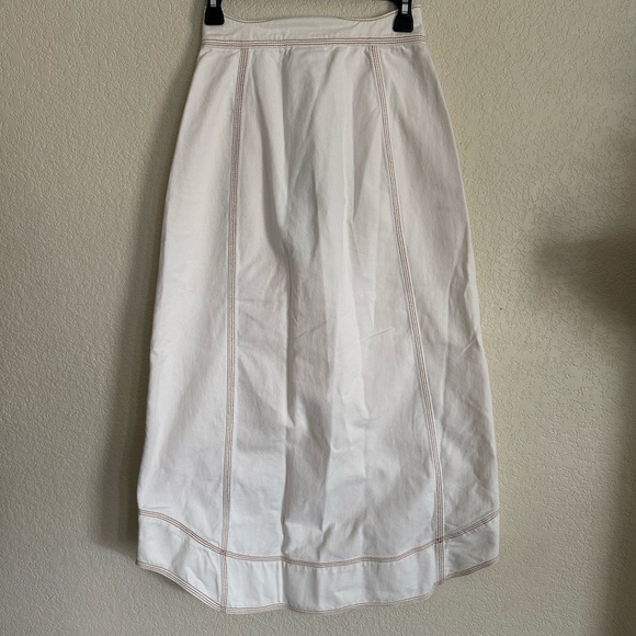 Farm Rio Denim Wave Maxi Skirt Sz 24 NWT - Picture 7 of 9